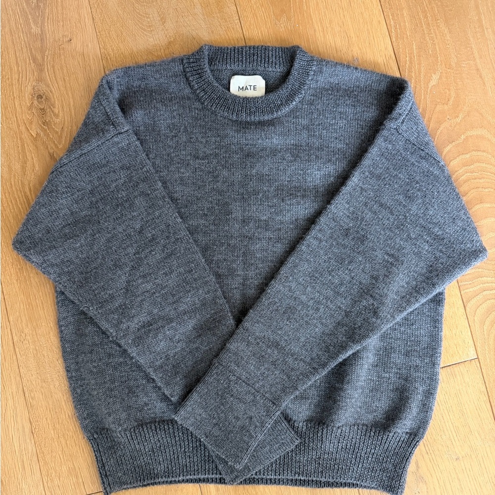MATE Charcoal Wool Blend Sweater